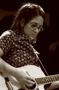 Young Tara on Guitar